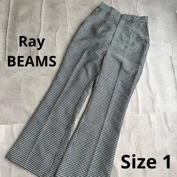 새상품 레이빔즈 체크 플레어 팬츠 바지 팬츠 가을/겨울 여성용