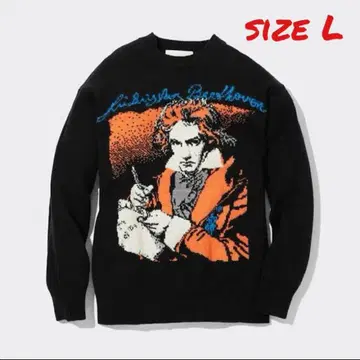 GU beautiful people 베토벤 니트 스웨터 L