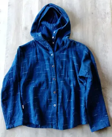 usaato 후드 부착 겉옷 후드티 자켓 네이비 나염 usaato