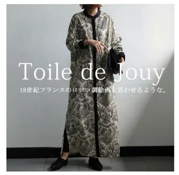 투알 드 주이풍 셔츠 원피스