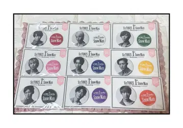 SnowMan 스노 1st Anniversary 캔뱃지 캔바 9명 세트