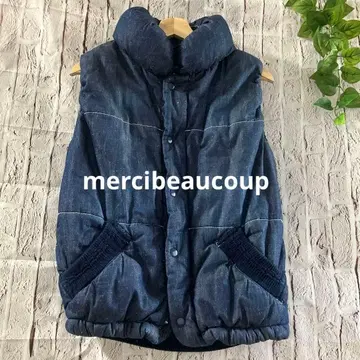 메르시포크 mercibeaucoup. 포근한 데님풍 충전솜 베스트 M
