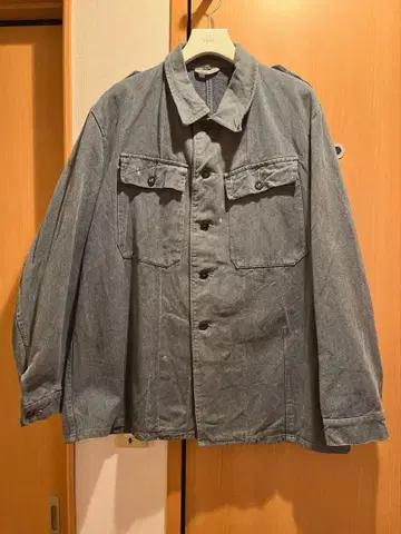 80s 스위스군 밀리터리 데님 자켓