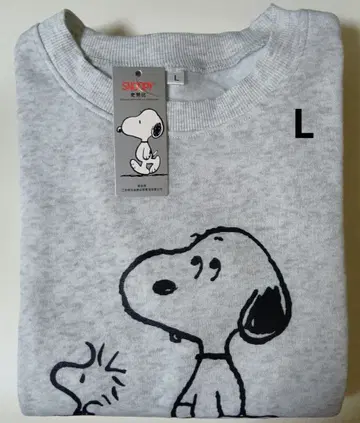 스누피 룸웨어 속기모 여성용 L 화이트 그레이