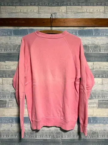 60s 핑크 맨투맨 무지 빈티지