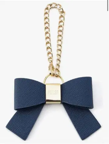 FEILER 페이러 네이비 리본 참 체인 포함