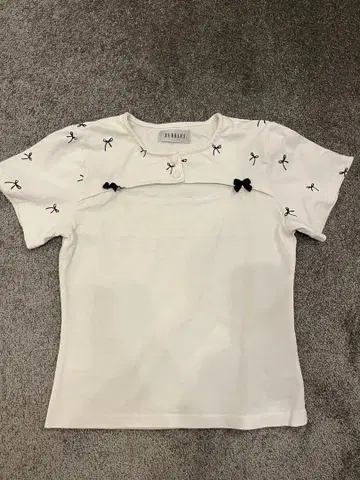 BUBBLES 반팔 T셔츠 화이트 프리 사이즈