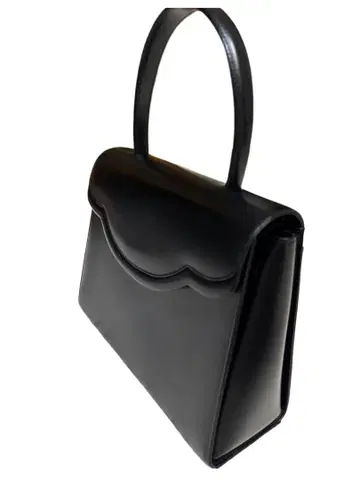 새상품급 블랙 포멀 백 스캘럽 디자인 관혼상제 핸드백