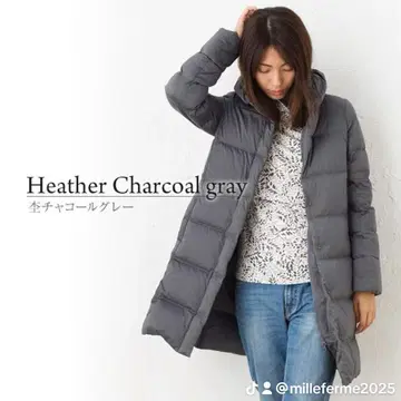 Heather Charcoal gray 다운 자켓
