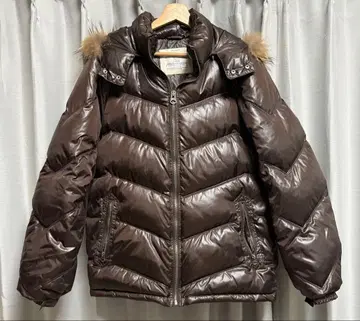 퍼 후드 다운 자켓 블랙 y2k 헤이세이 갸루 남자 시크 스타일 광택