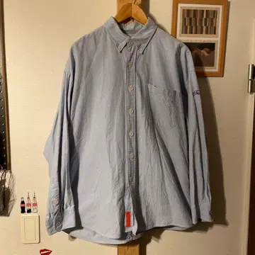 Fat 버튼다운 셔츠 라이트 블루