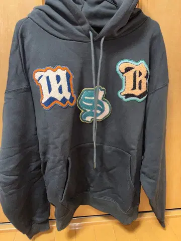 MSB 자수 후드티 블랙