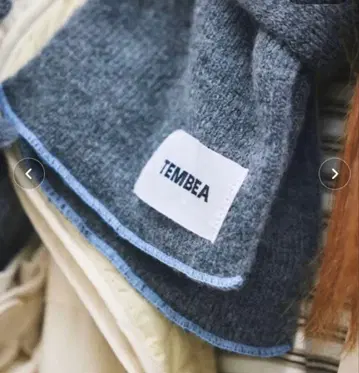 TEMBEA 머플러 그레이 x 색스 블루