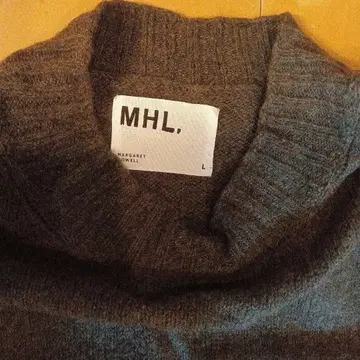 MHL. 크루넥 울 스웨터 브라운 L 사이즈