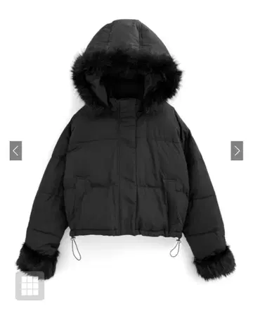 멀티 Way 후드 부착 퍼 다운 자켓 [kd81] 블랙