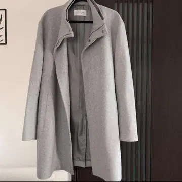 [캘빈클라인] 빅 사이즈 스탠딩 칼라 울 코트 2L