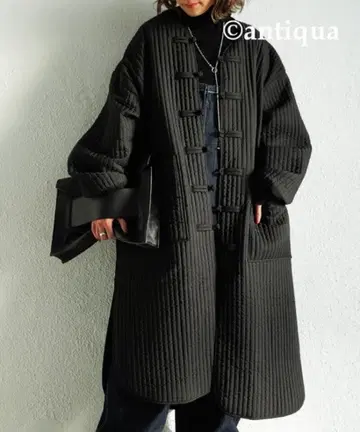 [ 미사용급 ] antiqua patterntorso 노카라 차이나 코트