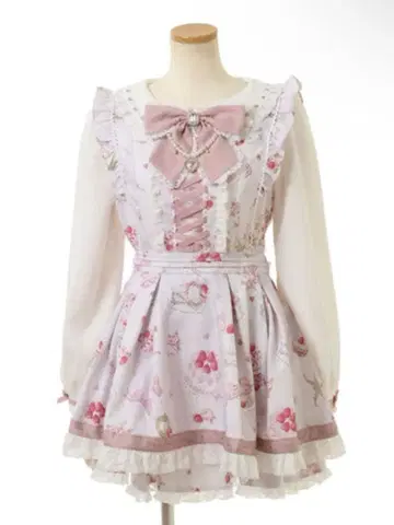 LIZLISA Salon de Fraise 패턴 셋업 핑크