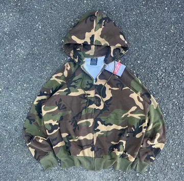 ROTHCO 로스코 90s 지퍼 후드티 서멀 더블 페이스 카모플라쥬
