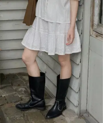 GIUNON 플라워 레이스 스커트