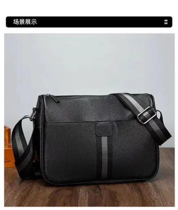 신상품 천연 가죽 숄더백 소가죽 메신저 백 멀티 포켓 대용량