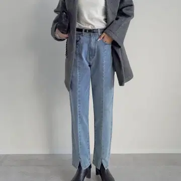 RE:EDIT 스트레이트 데님 팬츠 MC 사이즈 블루 네이비 2종 세트