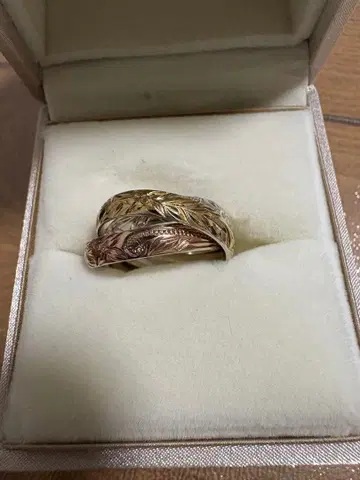 하와이안 주얼리 3연 반지