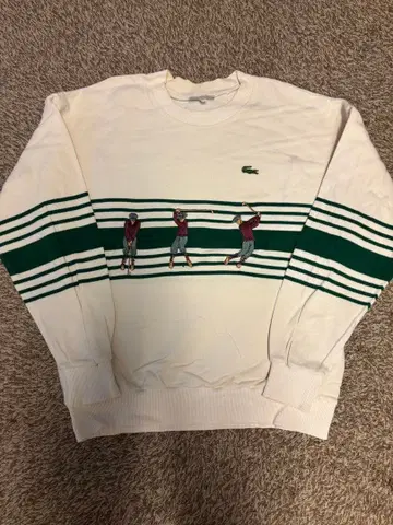 Lacoste 골프 캐릭터 크루넥 스웨터