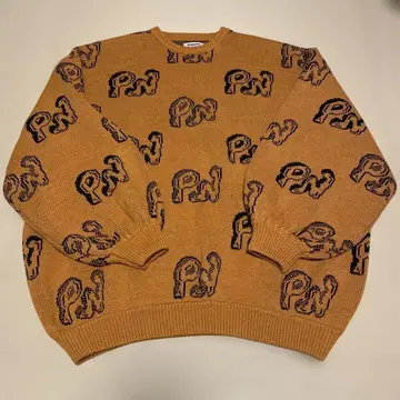 PUNYUS 로고 자카드 니트