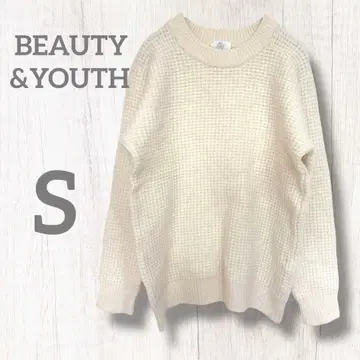 BEAUTY&YOUTH 크림색 와플 니트 [ S ] 아이보리