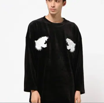 LHP Danke Schon 벨루어 셔츠 자수 트레이닝복