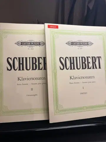 슈베르트 피아노 소나타집 I & II 2권