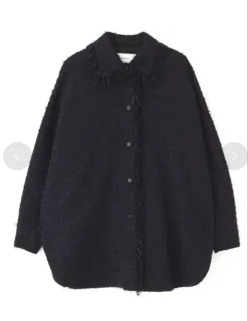 어도어 코튼 트위드 체크 자켓 네이비