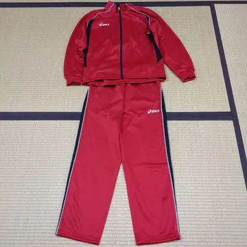 asics 레드 저지 셋업