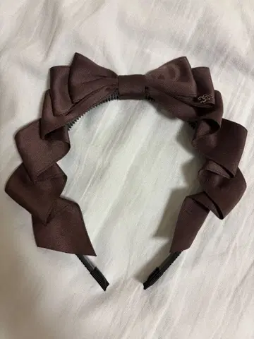 innocent world 리본 머리띠 브라운