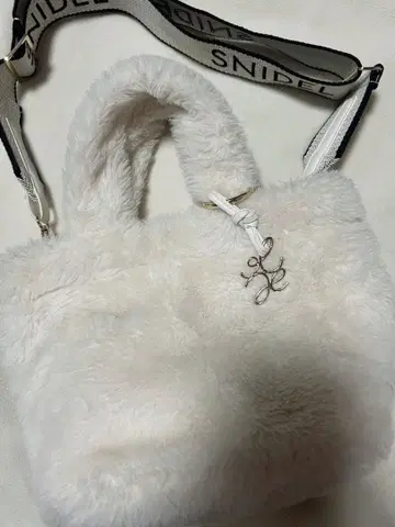 스나이델 SNIDEL 로고 숄더 에코 퍼 백