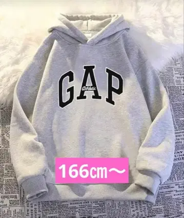 최저가 새상품 GAP 후드티 그레이 후드 부착 166 여성용