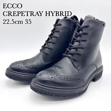 [ 새상품급 ] 에코 부츠 블랙 그레인 가죽 고어텍스 윙팁