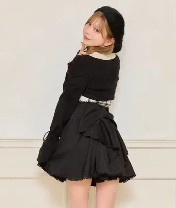 [ apres jour ] 백리본 플레어 치마바지