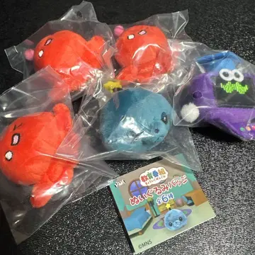 교육 방송 인형 배지 5개 세트 타마 쇼본리 하카세 파울