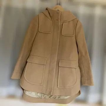 [새상품급] 질스튜어트 후드 부착 코트 S사이즈 카멜 귀여운