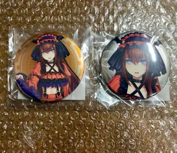 STEINS;GATE 마지 복권 마키세 크리스 메탈 캔뱃지 2개 세트