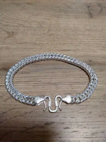 시착만 한 상품 실버 925 키헤이 팔찌 멕시칸 주얼리 23cm 8mm