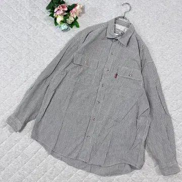 씨호프 [ M ] 면 100% 워크웨어 셔츠 캐주얼 스트라이프 긴팔