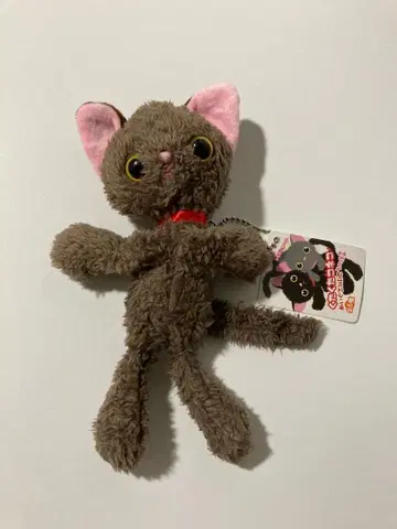 브라운 새끼 고양이 봉제 인형 택 포함