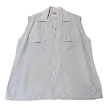 레어 50s USA제 Vintage Rayon Shirt Cut Off