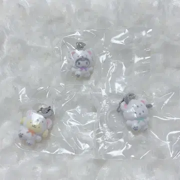 산리오 메지루시 액세서리 복슬복슬 스노우 쿠로미 푸딩 포차코