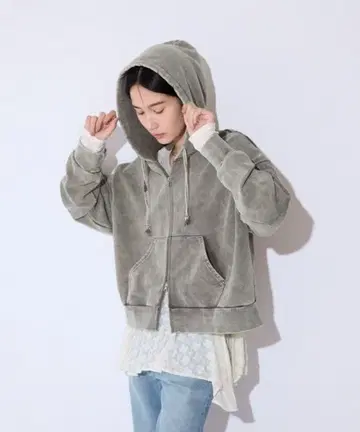 JEANASIS 새상품 Fade 컬러 ZIP 후디