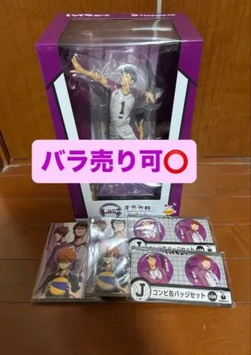 해피 복권 우시지마 와카토시 피규어 캔 배지 엽서 세트