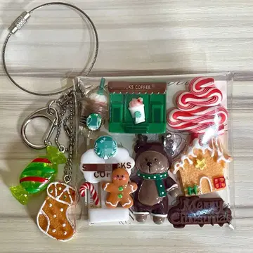 가챠 파우치 루돌프 곰돌이 카페 크리스마스